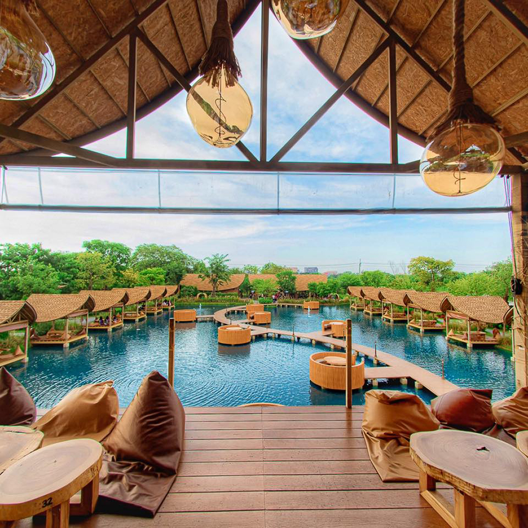 漂浮馬爾地夫咖啡廳，一秒抵達馬爾地夫!